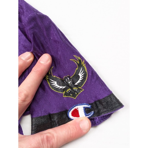 Vintage Peter Boulware Jersey KIDS Size 7 Baltimore Ravens Original Logo 90s NFL - Picture 6 of 10